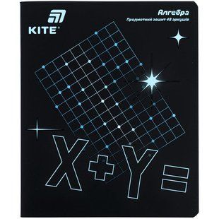 Тетрадь школьная предметная А5+ 168*203мм 48л. Kite в клетку, Lumen Алгебра K26-240-3