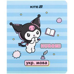 Зошит шкільний А5+ 24арк Kite предметний лін. Kuromi Укр. мова HK25-240-9