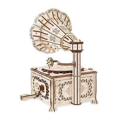 Модель 3D дерев'янна сборна механічна EVA Eco-Wood-Art GRAMOPHONE 000907