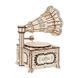 Модель 3D дерев'янна сборна механічна EVA Eco-Wood-Art GRAMOPHONE 000907