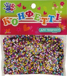 Конфетті 1Вересня "Зірки" 3*3мм мікс кол. 14гр 951036