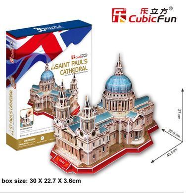 Конструктор 3D CubicFun СОБОР СВЯТОГО ПАВЛА MC117h