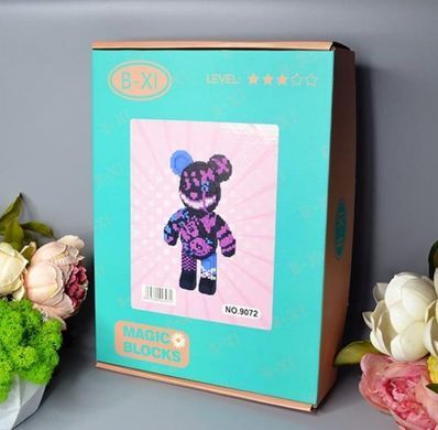 Конструктор 3D Magic Blocks Ведмідь Bearbrick 3031 деталь, кор. 33*24,5*6,5см №9072