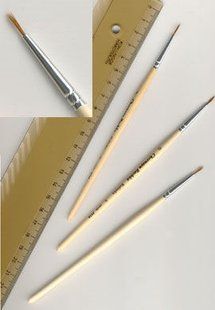 Кисть Черная Речка, Колонок, круглая 1110 №00 короткая ручка ЖК1-00,50Ж