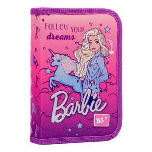 Пенал 1М 1 Вересня Yes HP-04 Barbie з 2 отворотами б/н 533065