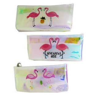 Косметичка-пенал Kidis Фламінго 20*9*2,5см мікс 13056