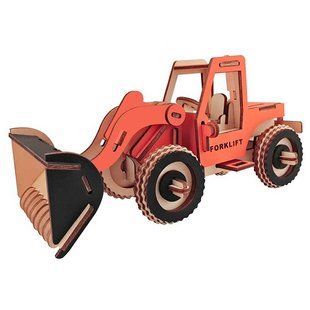 Деревянная сборная 3D модель WoodCraft Бульдозер (20*10*15см) XB-G007H