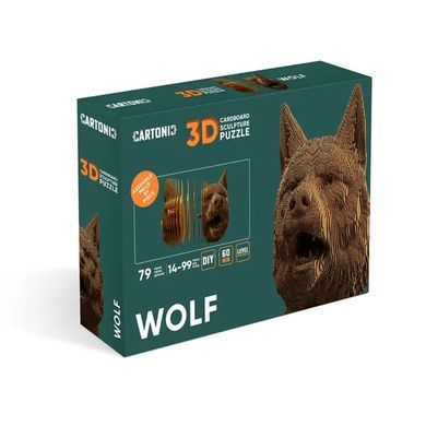 Конструктор 3D пазл Cartonic Cartwolf Wolf 18*12*18см