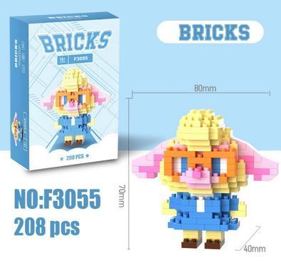Конструктор 3D Blocks Bricks Зоотрополіс, кор. 11,2*7,7*4см 208 деталей F3055