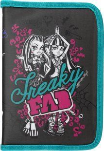 Пенал 1М Kite мод 621-3 Monster High-3 б/н MH14-621-3K