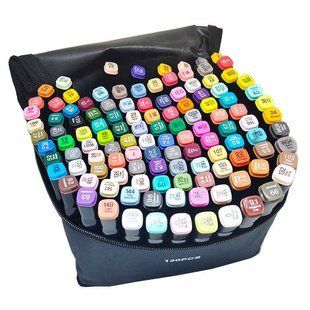 Маркер двустор. SketchMarker Touch чорні для паперу набір 120шт 2362-120 в текстиль чохлі 40663ST