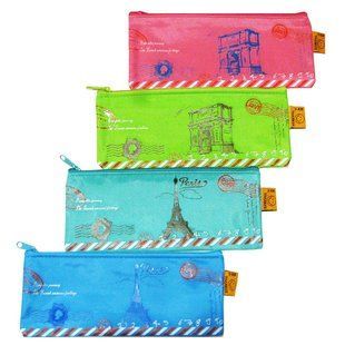 Пенал мягкий Thanker Paris 4 вида ассорти A603