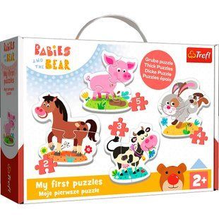 Пазли Trefl 4в1 Baby classic 36127 На фермі