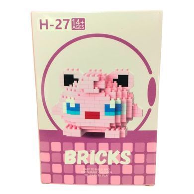 Конструктор 3D Blocks Bricks Pokemon, кор.11,2*7,7*4см, 237 деталей H-27