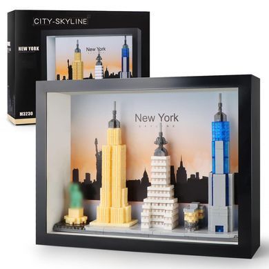 Конструктор 3D Blocks Brick City-Skyline Панорама Нью Йорк, кор. 23*17,5*7см, М3230