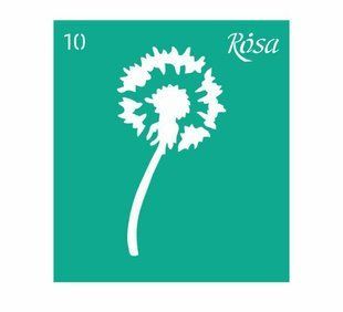 Трафарет самоклейка многоразовый 9*10см Rosa Talent №10 серия Цветы 3625110