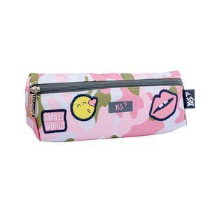 Косметичка-пенал 1Вересня Yes UN-01 Smiley World Military girl 20*6*7см 532924