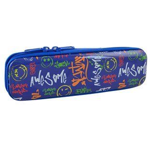 Пенал металевий 1 Вересня Yes на блискавці б/н 532280 MP-01 Smiley world-2