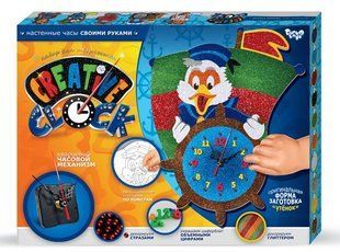 Набір для творчості DankoToys DT CC-01-04 Годинник- глитер Creative clock Каченя