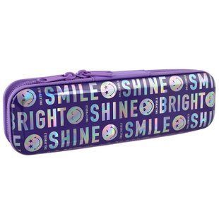 Пенал металевий 1 Вересня Yes на блискавці б/н 532262 MP-01 Smiley world-3