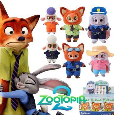Іграшка фігурка-брелок Zootopia Звірополіс 14-16см, колір і модель асорті - сюрприз 7290-зоо