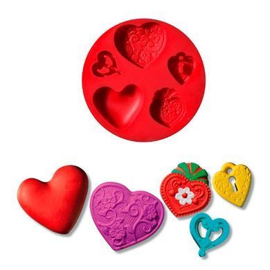Прес-форма Fimo Серця d-7см 8725 23