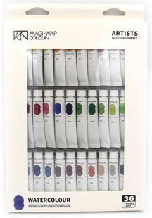 Краски акварельные Magi-wap набор 36цв. по 12мл, Water Colours 36012.30PW