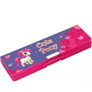 Пенал пустий Cool For School мод 7022 пласт двостор Cute Pony CF85956