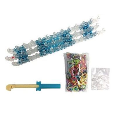 Набор для плетения резинками Rainbow Loom 600шт. + разборной усиленный станок, аксессуары