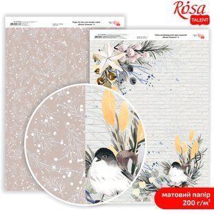 Папір для дизайну Rosa Talent А4 200г/м матовий двостор. Winter Dreamer-4 5318068