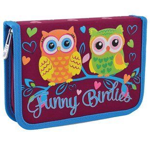 Пенал 1 отделение с 1 отворотом 1 Вересня Yes HP-03 Funny Birdies 532156