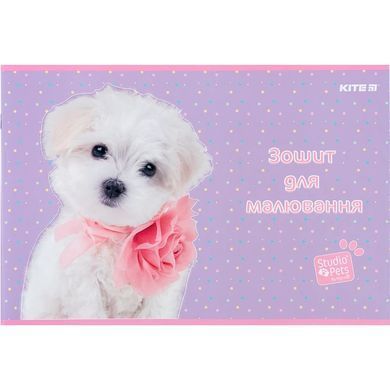 Альбом для рисования А4 24л Kite мод.242 Studio Pets SP24-242