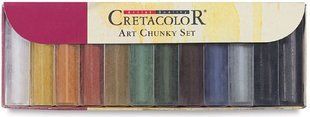 Уголь для рисования CRETACOLOR набор 12цв. Art Chunky Set 49799