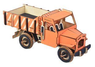 Модель 3D дерев'янна сборна WoodCraft XB-G006H Самосвал 24*10,5*10,5см