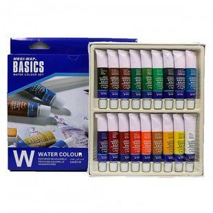 Краски акварельные Basics набор 18цв. по 12мл, EW1812C