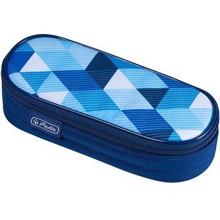 Косметичка-пенал Herlitz 50021215 Case Flap Cubes Blue