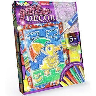 Набір для творчості DankoToys DT GD-01-06 Glitter Decor Вітражна картина