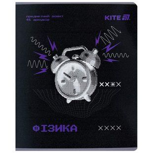 Тетрадь школьная предметная А5+ 168*203мм 48л. Kite в клетку, Techno Физика K25-240-2
