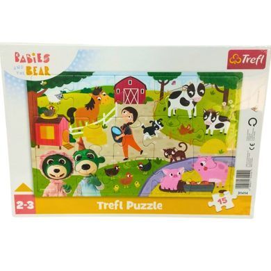 Пазли Trefl 15ел. 31414 Трефліки на фермі