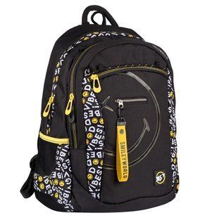 Рюкзак (ранець) м'який 1Вересня Yes 552511 T-121 Smiley World 44*32*14см + ПОДАРОК ТМ YES