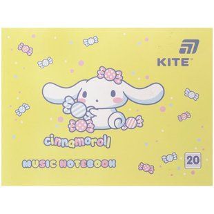 Тетрадь нотная KITE А5 20арк Cinnamoroll CR26-405