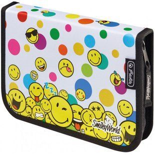 Пенал 1 отделение с 1 отворотом Herlitz 50015399 Smileyworld Faces
