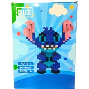 Конструктор 3D Magic Blocks Стіч кор.24см 1580 деталей №7811