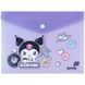 Папка А5 Kite пластик на кнопці Kuromi HK25-245-1