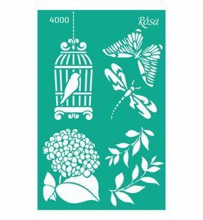 Трафарет самоклейка багаторазова 13*20см ROSA Talent №4000 серія 'Floral Poem' GPТ50046014