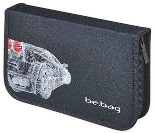 Пенал 1 отделение с 2 отворотами с наполнением Herlitz 11438496G Grid Car 24 предметов