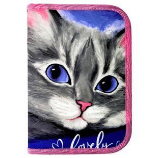 Пенал 1 отделение с 2 отворотами Class 24206C Lovely Cat
