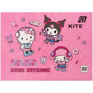 Тетрадь нотная KITE А5 20арк Hello Kitty HK26-405