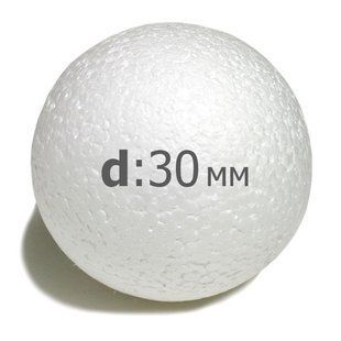 Заготовка для декорування пінопласт Шар d30мм Дрим