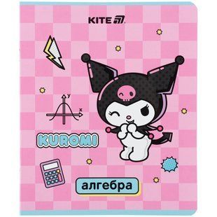 Тетрадь школьная предметная А5+ 168*203мм 48л. Kite в клетку, Kuromi Алгебра HK25-240-3